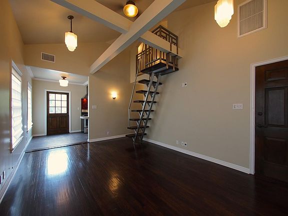 Living Room with Steps to Loft