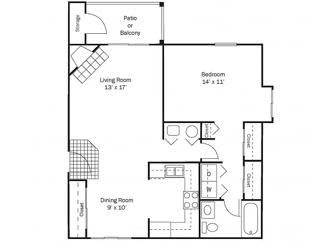 Floor plan Cutters Edge Deluxe-Down
