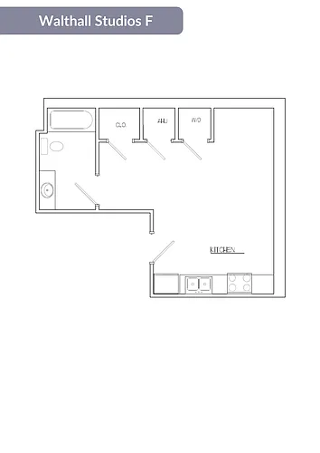 Floor plan Walthall Studio F