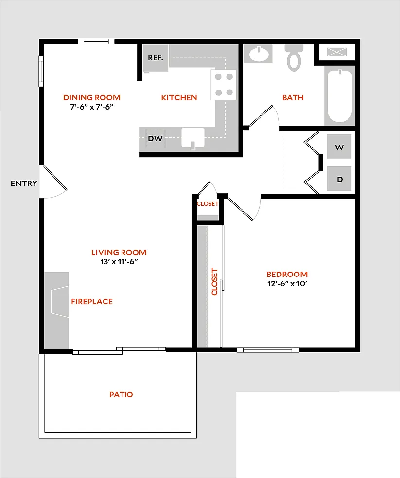 Floor plan Plan 1A