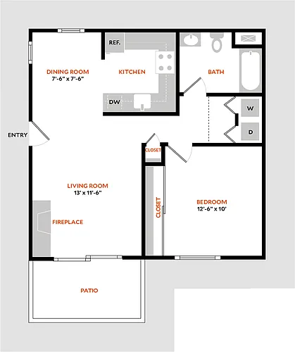 Floor plan Plan 1A