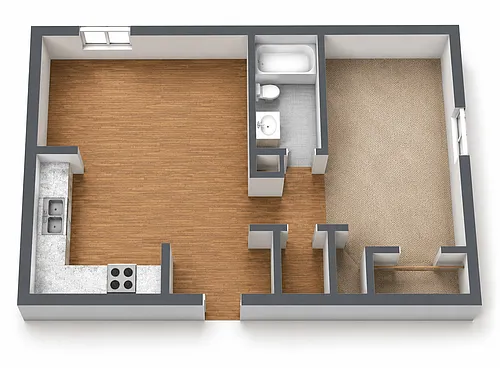 Floor plan One Bedroom