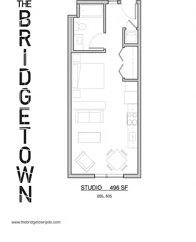 Floor plan Studio E