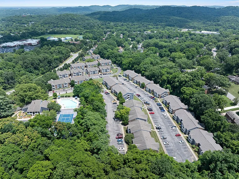 Aerial view of the community