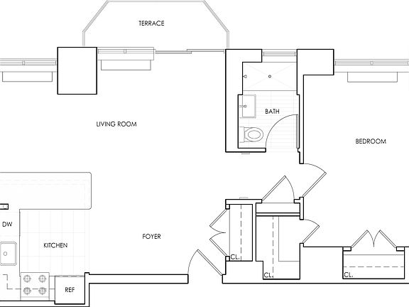 2nd image of 235 W 48th St APT 23L