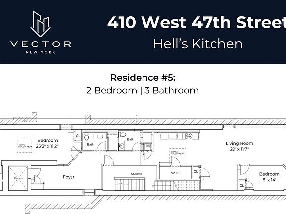 2nd image of 336 W 49th St #3