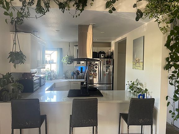 View into kitchen close up