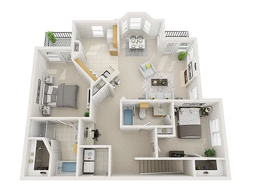 Floor plan B3 Raphael - Attached Garage