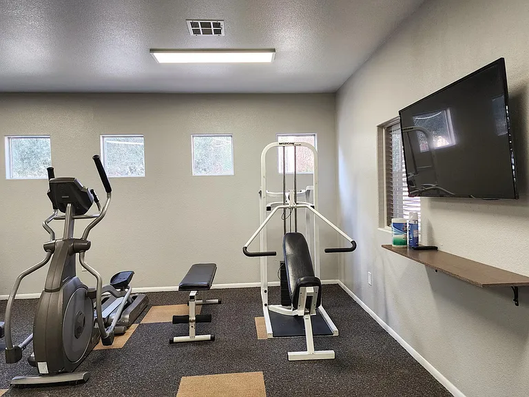 Alterra fitness center - another view of our station bike and another weight machine