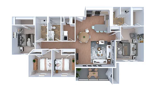 Floor plan 4 X 3