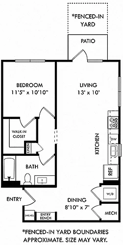 Floor plan Holly with Fenced-in Yard