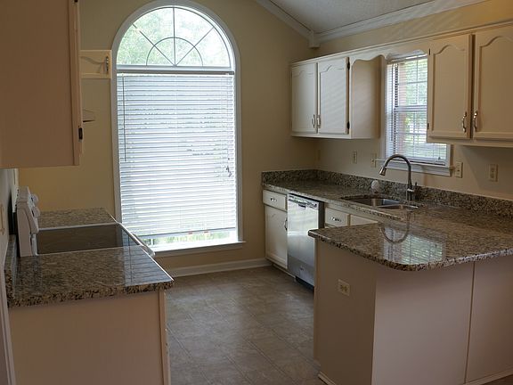 Kitchen with brand new granite countertop