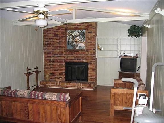 Den with Fireplace