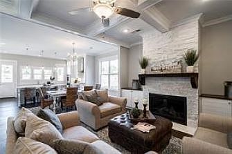 Floating shelves and built ins