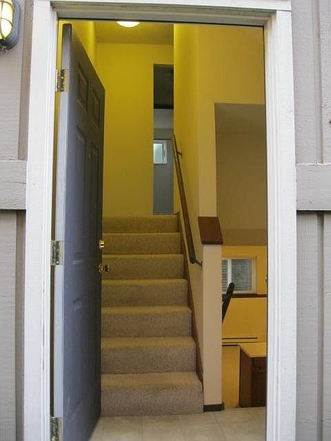 Entry with bedrooms upstairs
