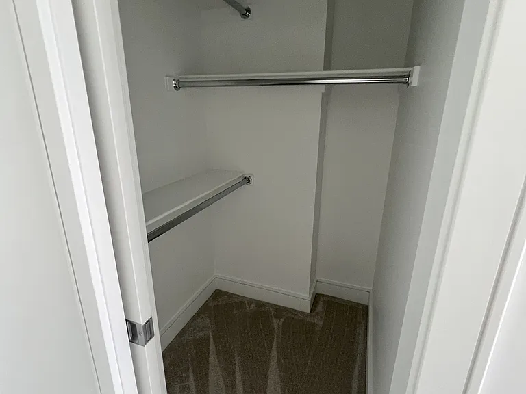 Master bedroom first walk in closet