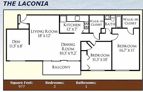 Floor plan Roosevelt - with Den