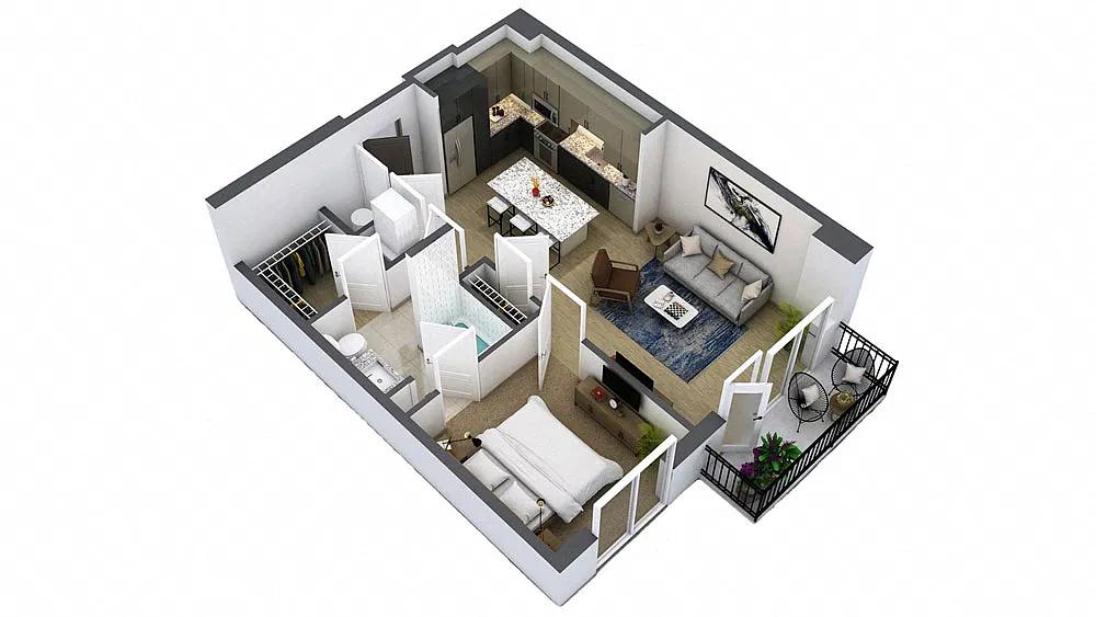 Floor plan Waldo - A7M