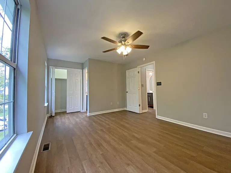 Master Bedroom has Attached Bath next to the Closet