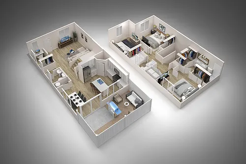 Floor plan 3 Bed/2 Bath