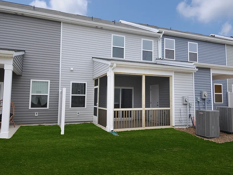 Screened in Porch. Painted white