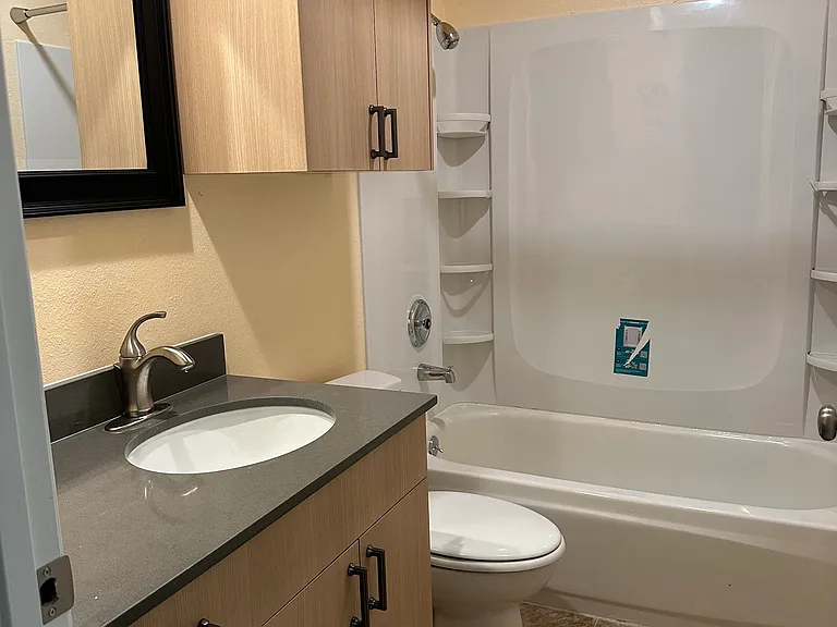 new bathroom, shiny and modern