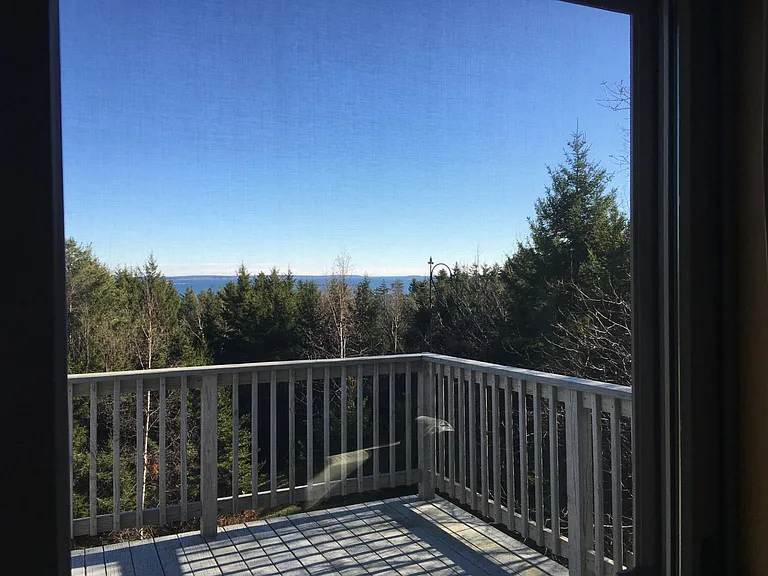 Ocean views from the top deck