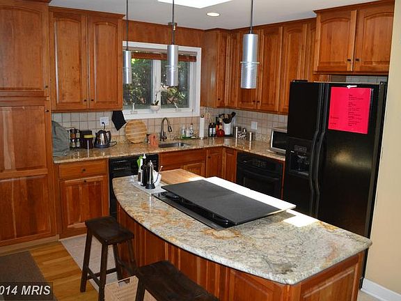 Cherry cabinets in Kitchen