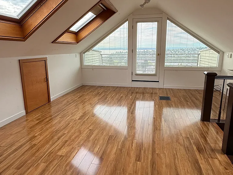 The third floor can be used as an Office or Studio. It has a sink.