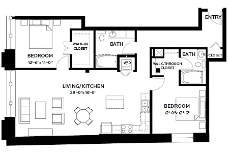 Floor plan Lofts | Timber 9