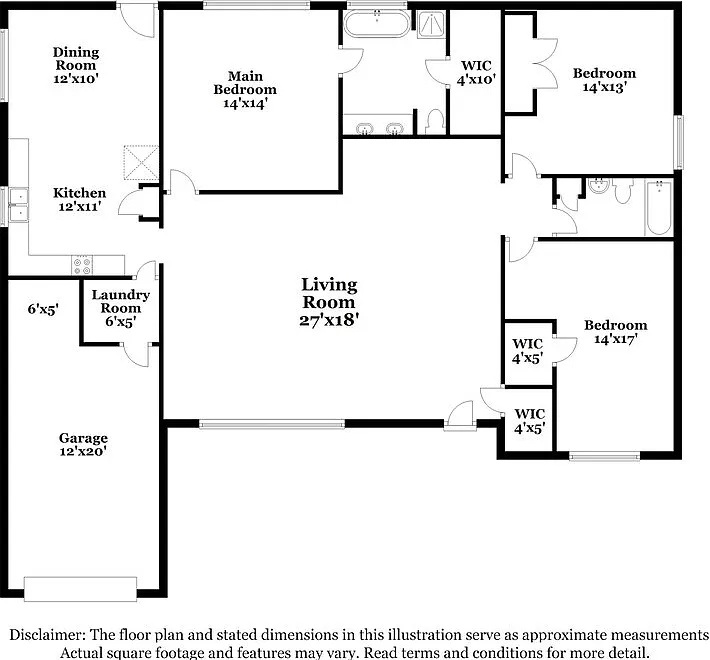 3 bed, 2.0 bath, 1360 sqft, $1,620 — Photo 2