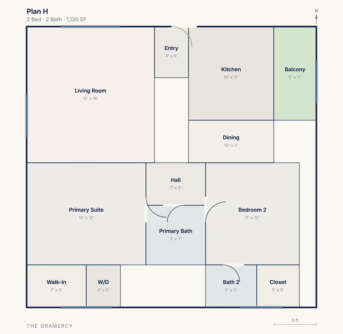 Floor plan The Hancock