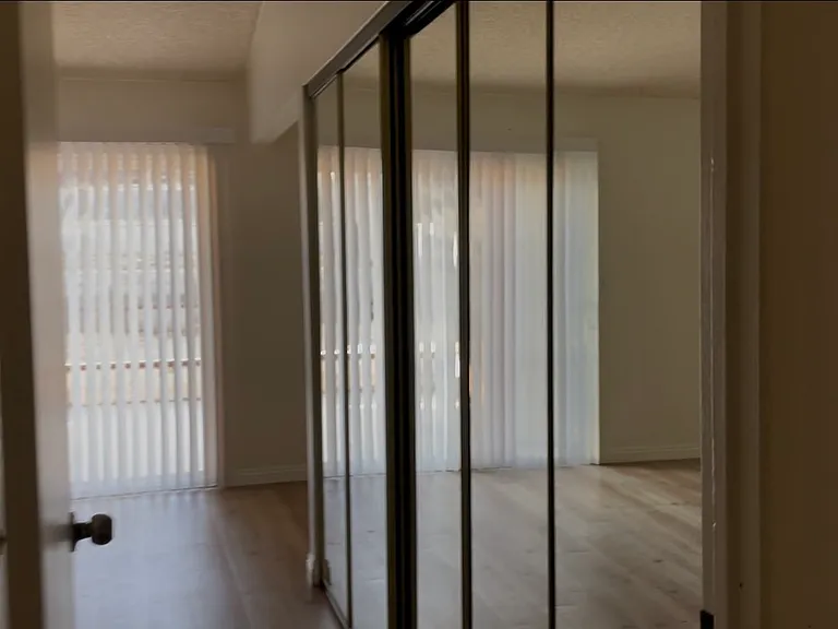 master bedroom and mirrors closet