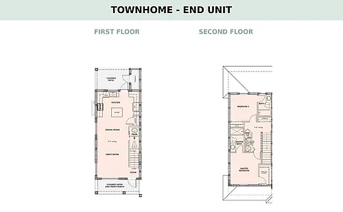 Floor plan Townhome - End Unit