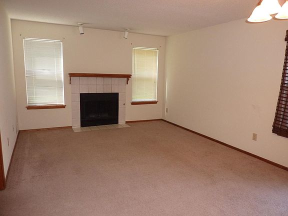 family room with fireplace