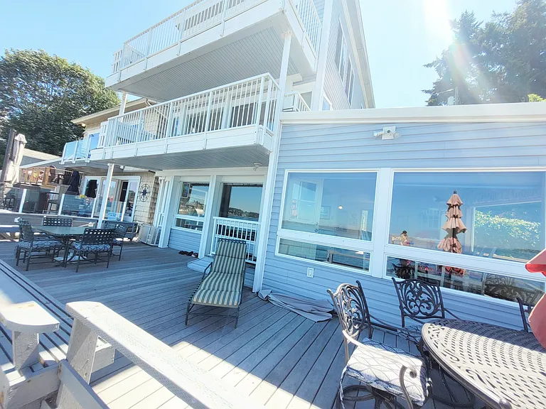 Deck space in front of home