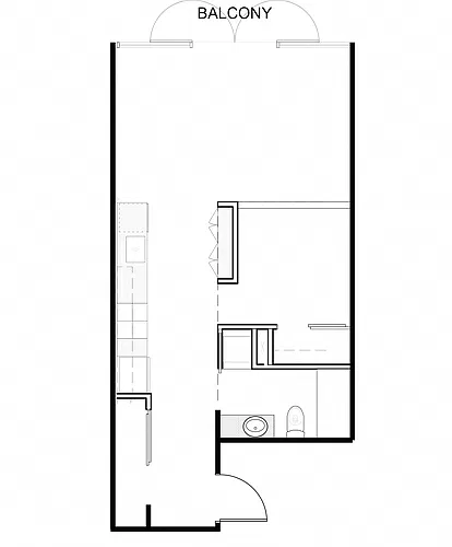 Floor plan 1x1 Loft A