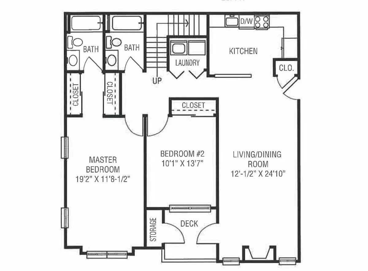 Floor plan A 2X2