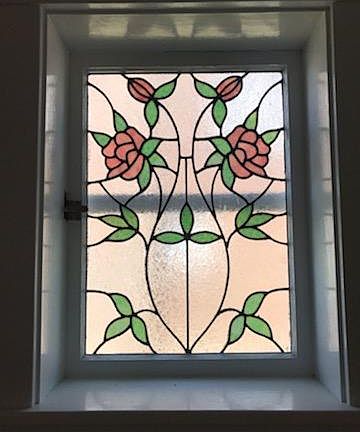 Stained glass windows in Living room