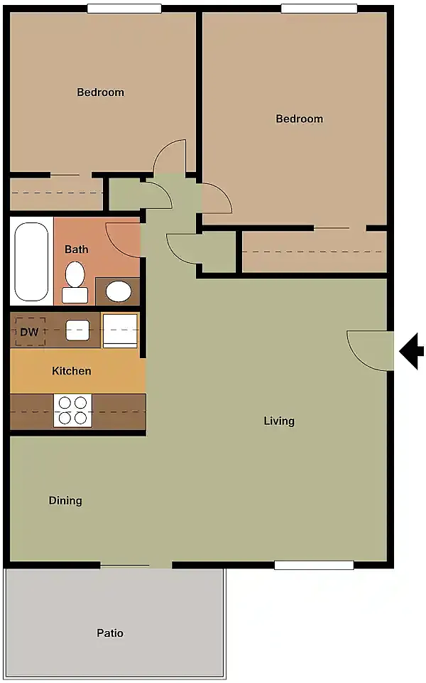Floor plan B1 Live Oak