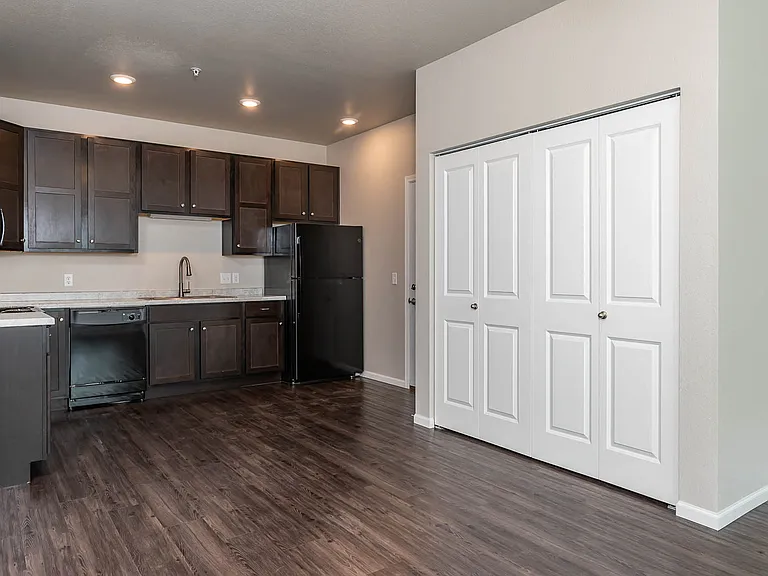 Port View Apartments | Dining Room and Kitchen