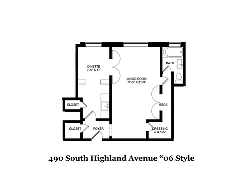 Floor plan Studio "06