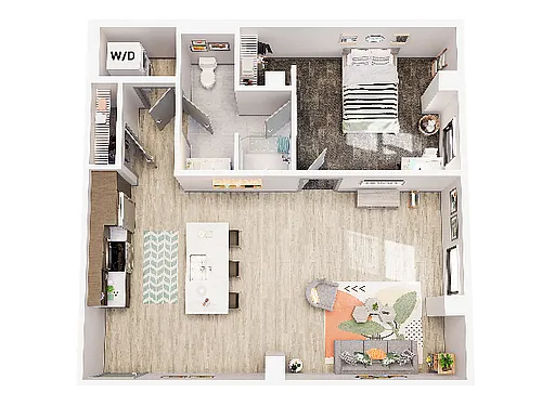 Floor plan 1 Bedroom Premium