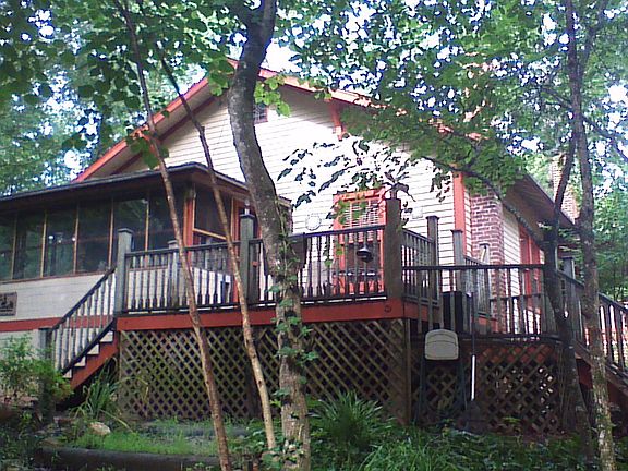 Rear porch and deck