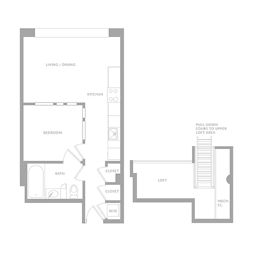 Floor plan One Bedroom B