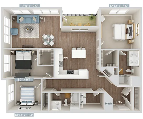 Floor plan C1A