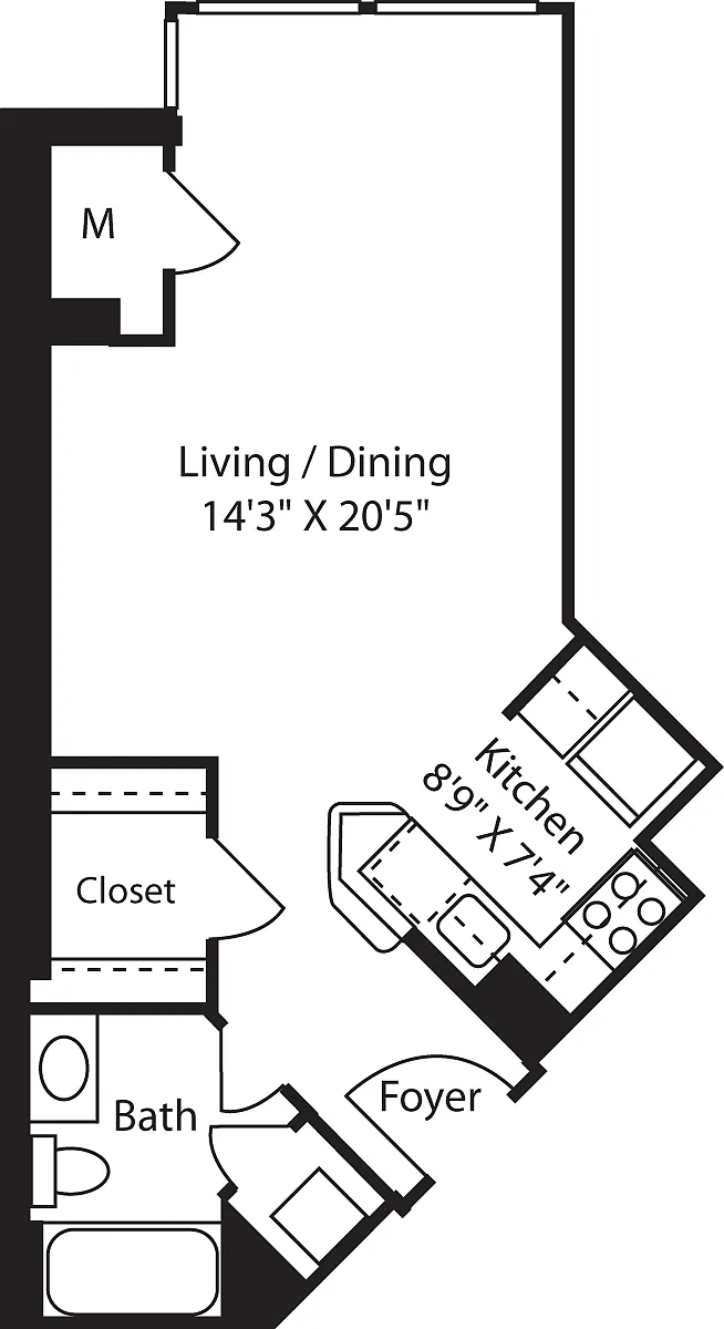 Floor plan Vienna Studio