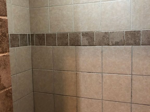 Tile shower, master bath 