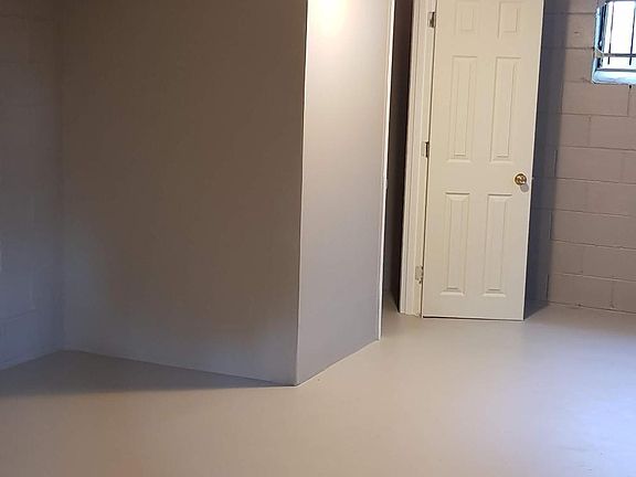 Closet area in basement bedroom