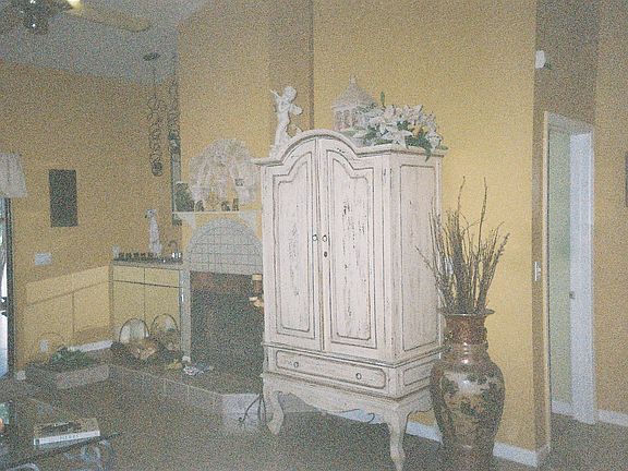 fireplace & armoire